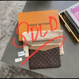 SOLD! - Authentic Louis Vuitton Daily Pouch Monogram Sesame - RARE